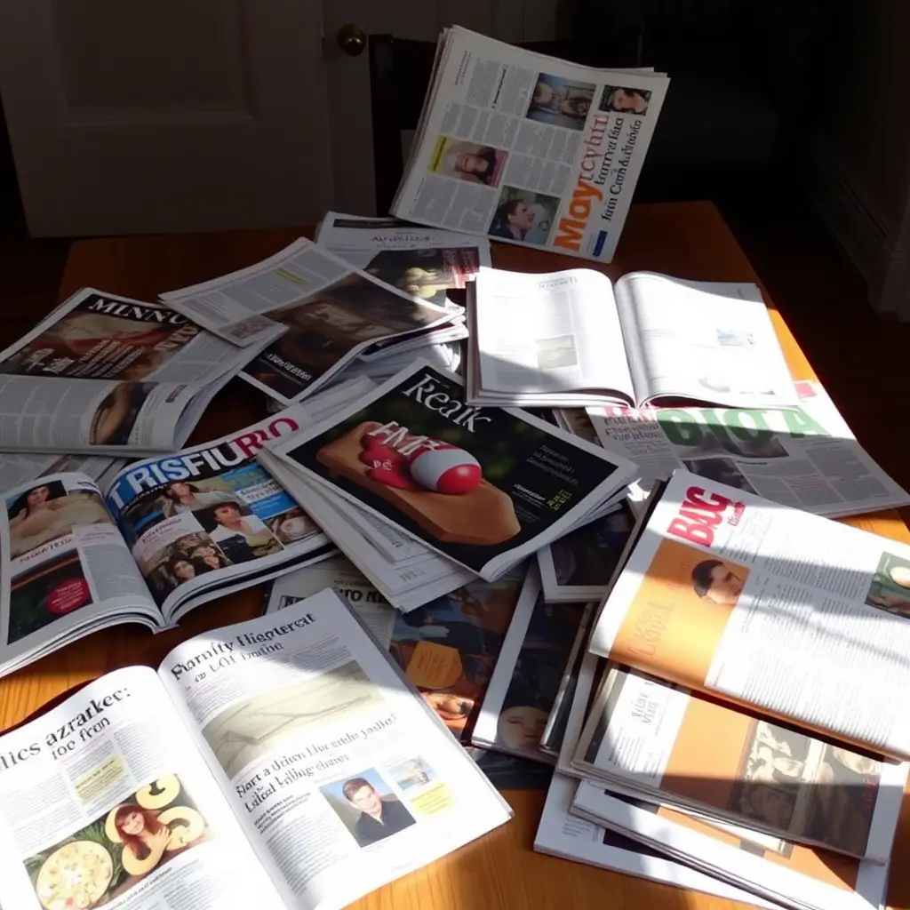 Revistas velhas.